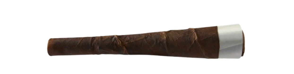 Approved media kit brown tobacco cone with transparent background for private label cone program planning